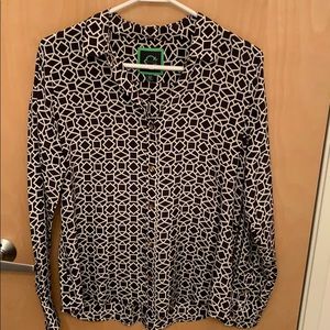 C. Wonder patterned silk blouse